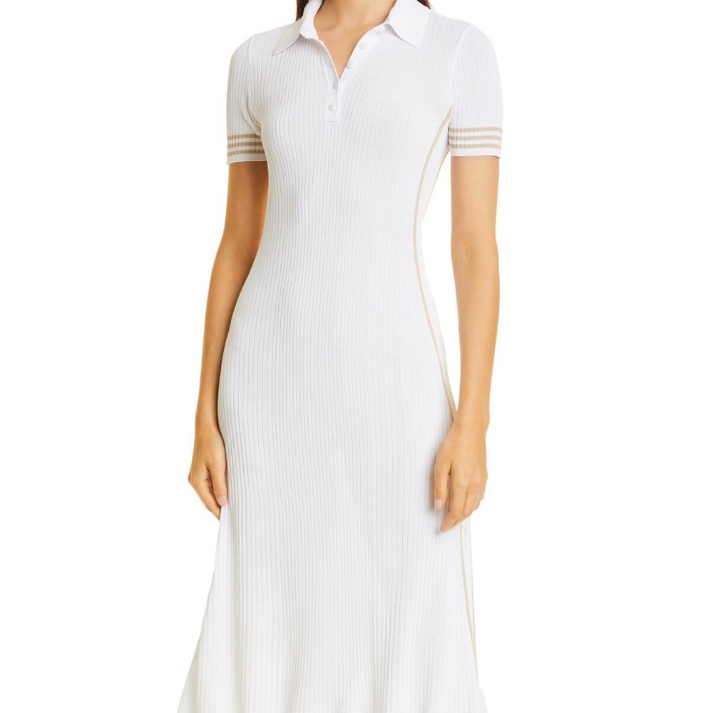 NWT👗  rag & bone Peyton Polo Knit Dress SZ-L